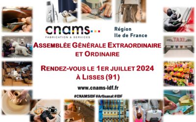 Assemblée Générale Extraordinaire et Ordinaire de la CNAMS Ile-de-France : Rendez-vous le 1er juillet 2024 à Lisses